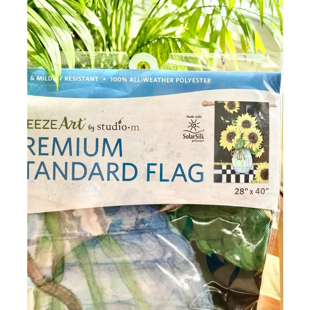 Breeze Art Solar Silk Outdoor Sunflower Flag